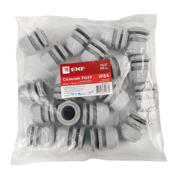  Сальник PG29 d18-25мм (d отверст. 36мм) IP54 PROxima EKF plc-pg-29-r фото в каталоге от BTSprom.by
