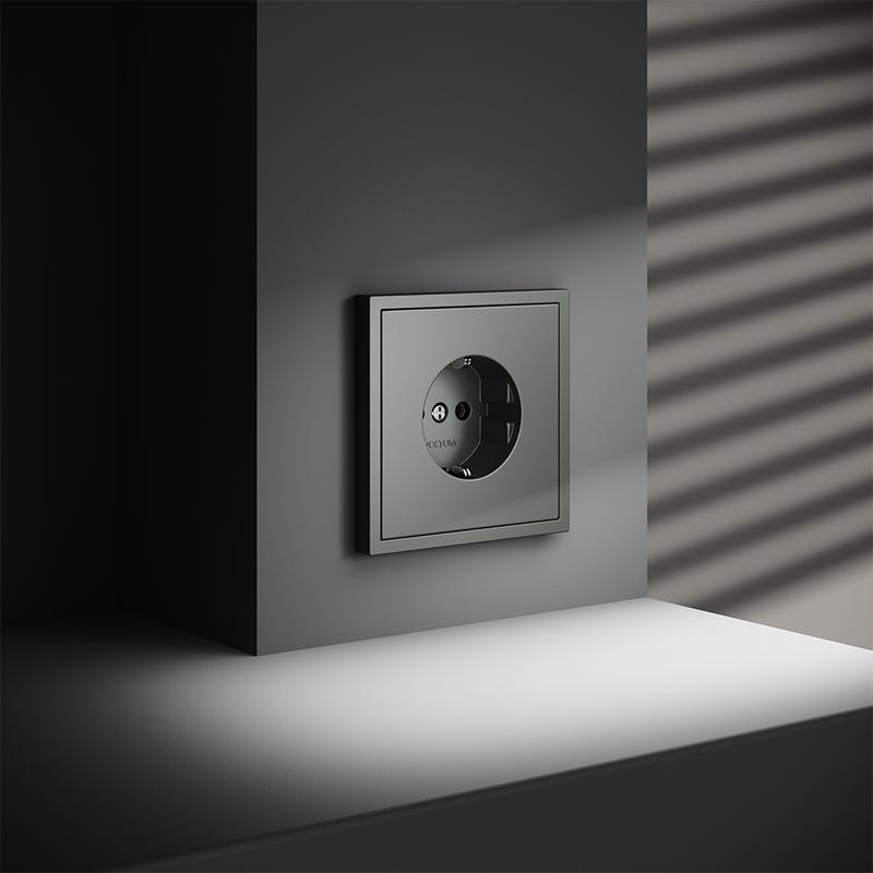  Розетка 1-м СП S70 16А с заземл. механизм титан Voltum VLS040106 фото в каталоге от BTSprom.by