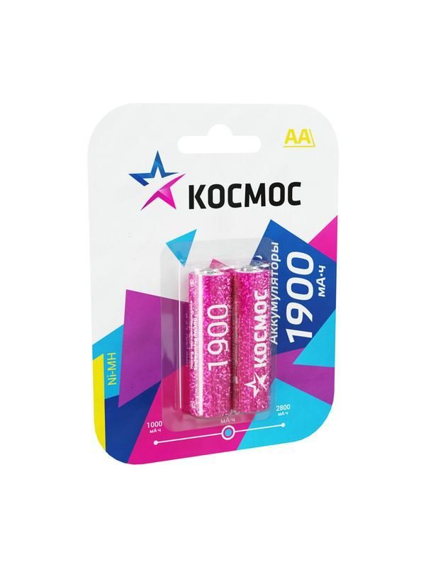 аккумулятор aa/r6 1900ма.ч ni-mn bp-2 (блист.2шт) космос kocr6nimh(1900mah) от BTSprom.by