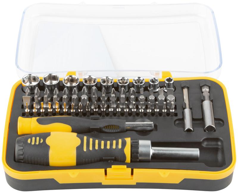  Набор отверток (реверсивная и для точных работ) набор 65шт пластиковый прорезиненный кейс FIT 56387 фото в каталоге от BTSprom.by