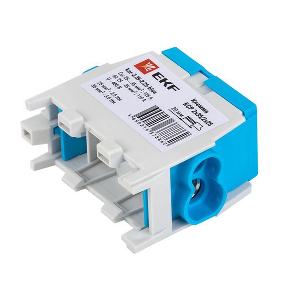  Клемма распределительная КСР с двойн. винтом 2х35/2х25 син. PROxima EKF ksr-2.35-2.25-blue фото в каталоге от BTSprom.by