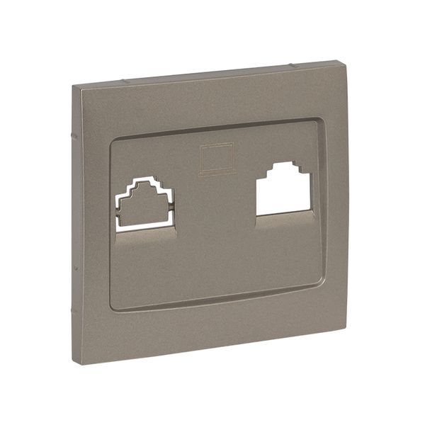  Панель лицевая Валенсия для розетки 1-м RJ-45 кашемир PROxima EKF ESK01-L-035-40 фото в каталоге от BTSprom.by