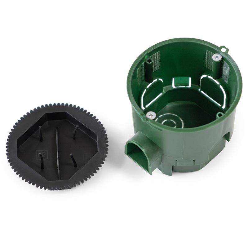 коробка установочная 68х60 углубленная безгалогенная (hf) с саморезами и крышкой промрукав 80-0550скм от BTSprom.by