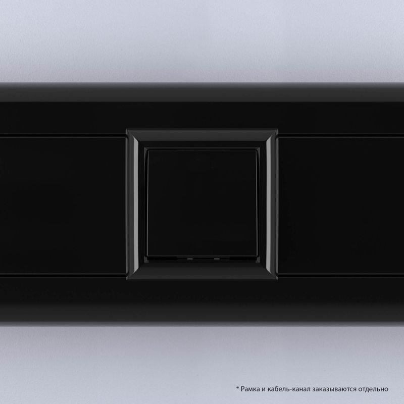  Выключатель модульный 1-кл. 2мод. Avanti "Черный квадрат" 16А IP20 черн. DKC 4402102 фото в каталоге от BTSprom.by