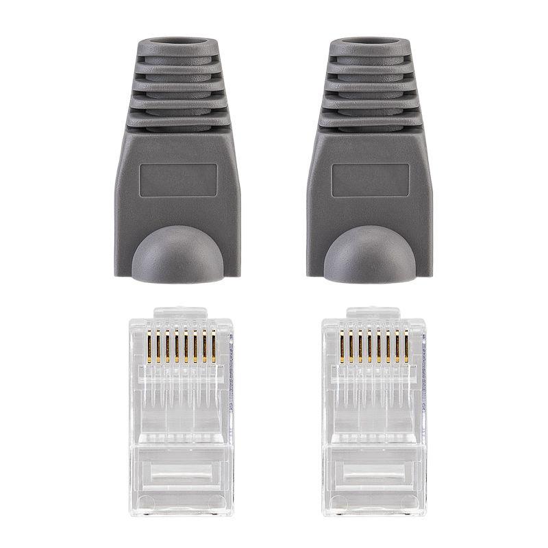  Набор разъемов сетевых №3 (2 разъема UTP; 2 колпачка) (уп.2шт) Rexant 06-0073-A2 фото в каталоге от BTSprom.by