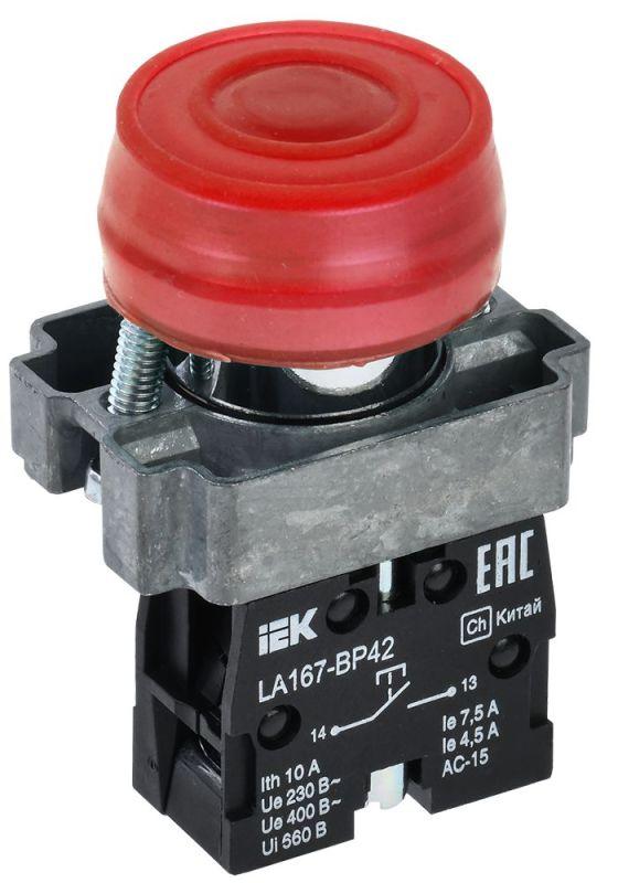 кнопка la167-bp42 d22мм 1нз красн. iek bbt20-bp42-2-22-67-k04 от BTSprom.by кнопка la167-bp42 d22мм 1нз красн. iek bbt20-bp42-2-22-67-k04 от BTSprom.by