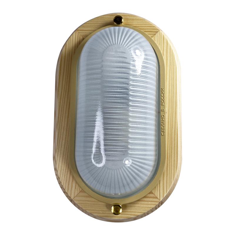  Светильник НПП 03-60-021 "Самарканд" 1401 1х60Вт E27 IP65 овал малый матов./корпус дерево сосна (инд. упак.) Элетех 1005500982 фото в каталоге от BTSprom.by