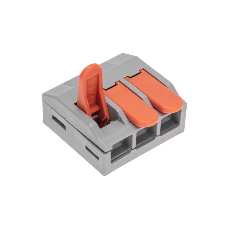  Клемма универсальная СМК 222-613/221-613 3-проводная сер. 0.5-4/6кв.мм (уп.25шт) Rexant 07-5271 фото в каталоге от BTSprom.by