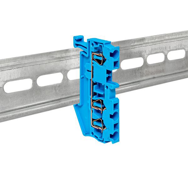  Колодка клеммная ST-2.5 28А 3 вывода пружинная син. EKF plc-jxb-st-2.5-3-blue фото в каталоге от BTSprom.by