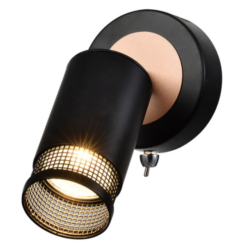 светильник настенно-потолочный спот lili 7020-701 1хgu10 25вт поворотный с выключателем rivoli б0051226 от BTSprom.by