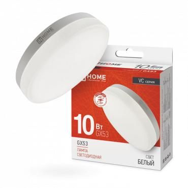 лампа светодиодная led-gx53-vc 10вт рефлектор 4000к нейтр. бел. gx53 950лм 230в in home 4690612020761 от BTSprom.by