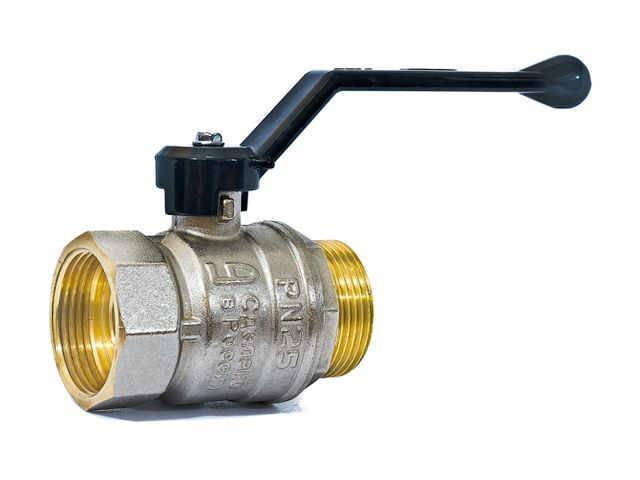 кран шаровый 1 1/4" нар.-вн. ручка pn25, ld ld.47.303.32 от BTSprom.by