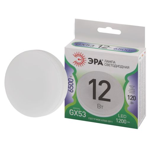 Лампа светодиодная GREEN LINE GX-12W-865-GX53 GL 12Вт таблетка 6500К свет холод. GX53 Эра Б0066992 фото в каталоге от BTSprom.by