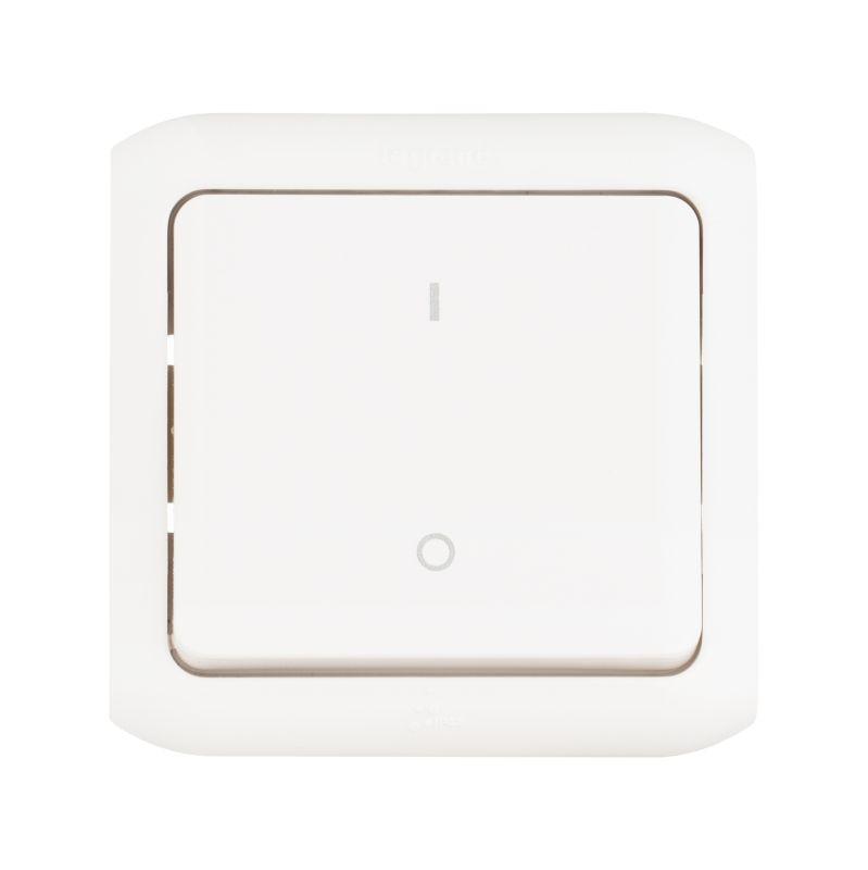  Выключатель 1-кл. 2п ОП Quteo 10А IP44 250В 10AX бел. Leg 782309 фото в каталоге от BTSprom.by