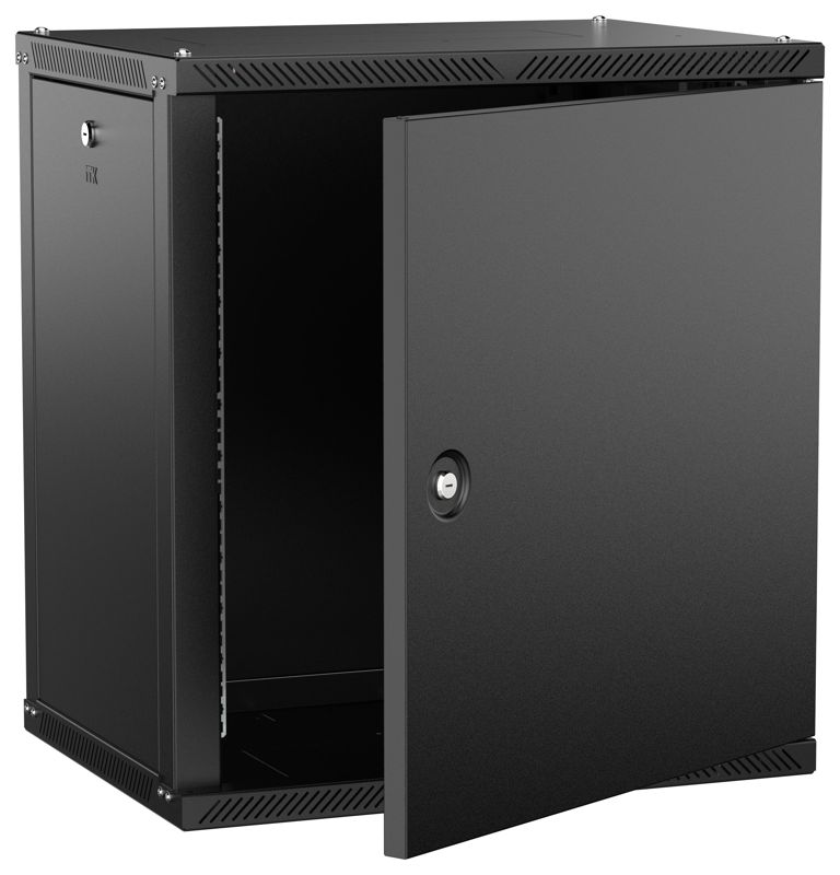 шкаф linea w 2.0 12u 600х450мм дверь метал. черн. itk lwr5-12u64-mf-2 от BTSprom.by