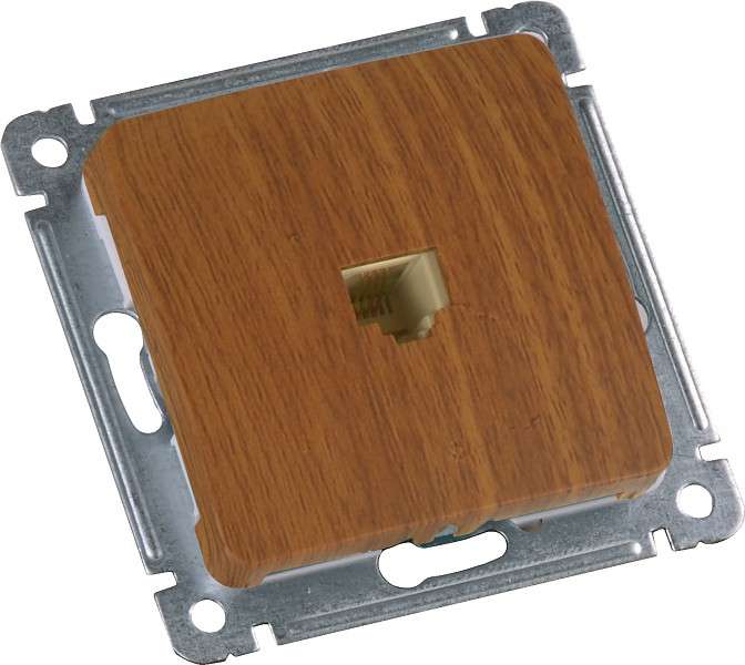 розетка компьютерная сп механизм дуб hegel рск-400-05 от BTSprom.by
