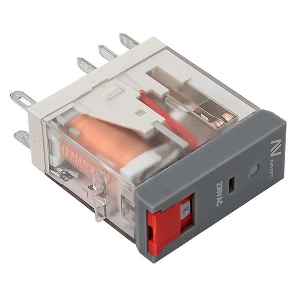  Реле промежуточное с кнопкой и мех. индикацией RPAt 22/2 8А 230В AC EKF rpat-22-2-230AC фото в каталоге от BTSprom.by