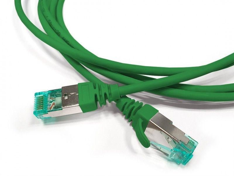 патч-корд s/ftp экранир. кат. 6a (100% fluke component tested) 30awg lszh 2м pc-lpt-sftp-rj45-rj45-c6a-2m-lszh-gn зел. hyperline 445817 от BTSprom.by