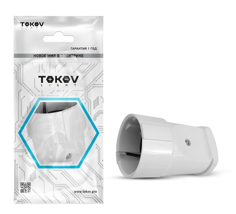 розетка переносная 16а 250в с заземл. бел. tokov electric tkl-stz-c01 от BTSprom.by