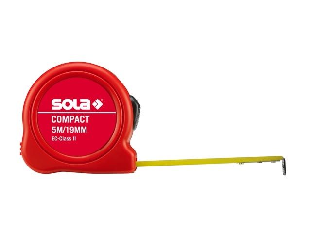 рулетка  5м/19мм "compact" co 5m (sola) 50500501 от BTSprom.by