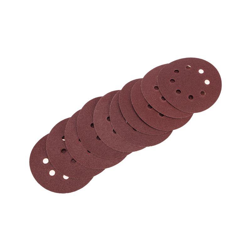  Диск абразивный на ворсовой основе на липучке перфорир. P100 125мм (уп.10шт) Kranz KR-91-1167 фото в каталоге от BTSprom.by