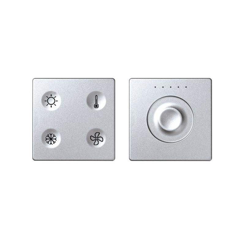 комплект выключателя 4-кл. сенсорн. + регулятор т1 knx; rj12 алюм. simon82 sense 8400653-093 от BTSprom.by