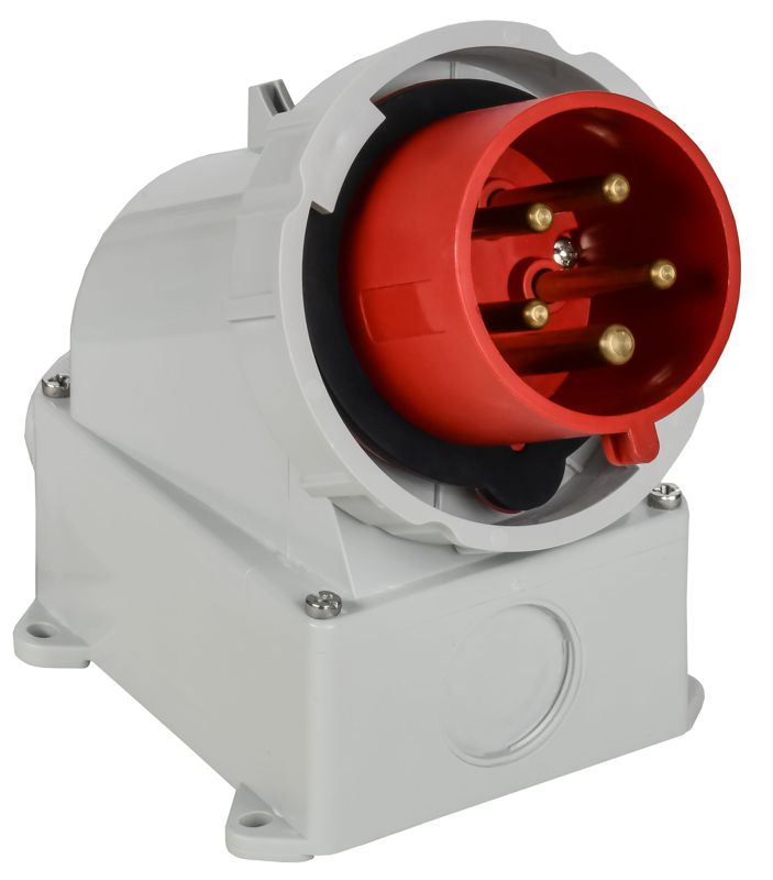 вилка стационарная сси-5252 32а 6ч 380в 3p+pe+n ip67 iek psr52-032-5-0-67 от BTSprom.by