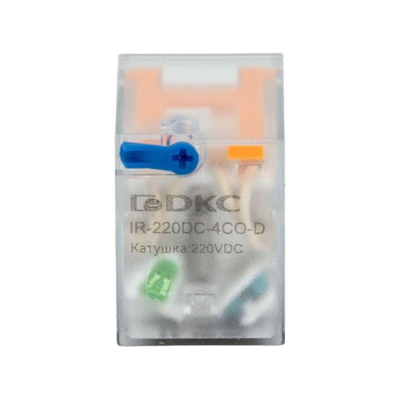 реле одиночное 220в dc 4 перекидн. контакта dkc ir-220dc-4co-d от BTSprom.by