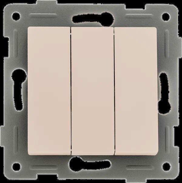 выключатель 3-кл. сп ugra 10а ip20 250в механизм беж. gusi с11в3-003 от BTSprom.by