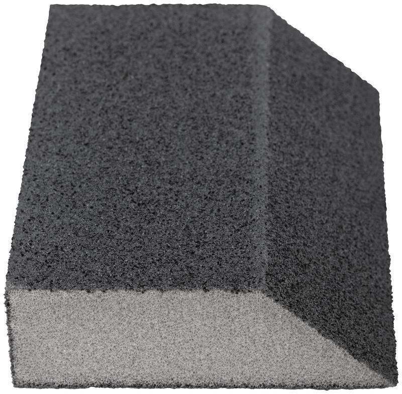  Губка шлифовальная угловая 100х70х25мм Р 60 средняя жесткость алюм./оксидная FIT 38372 фото в каталоге от BTSprom.by