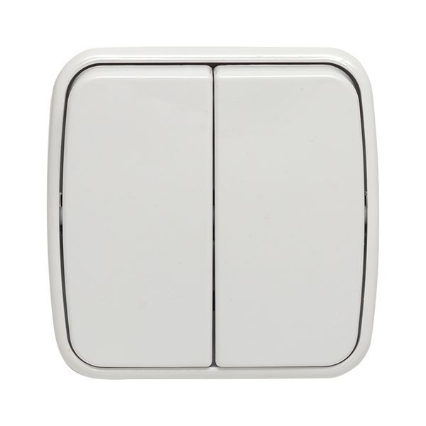  Выключатель 2-кл. ОП Минск 10А IP20 бел. Basic EKF EGV10-023-10 фото в каталоге от BTSprom.by