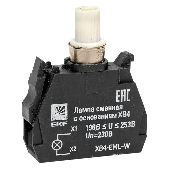 лампа сменная с основанием xb4 бел. 230в proxima ekf xb4-eml-w от BTSprom.by