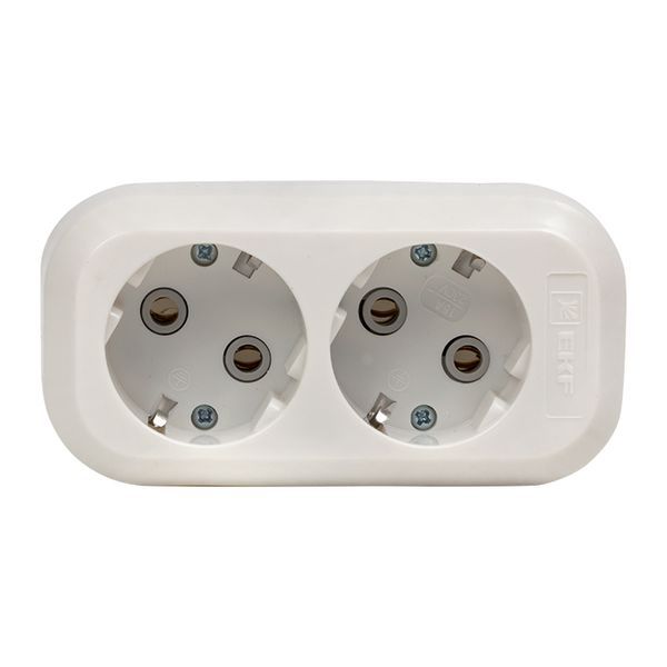  Колодка удлинителя 2-м с заземл. 16А Эксперт 3.5кВт EKF AKB16-2 фото в каталоге от BTSprom.by