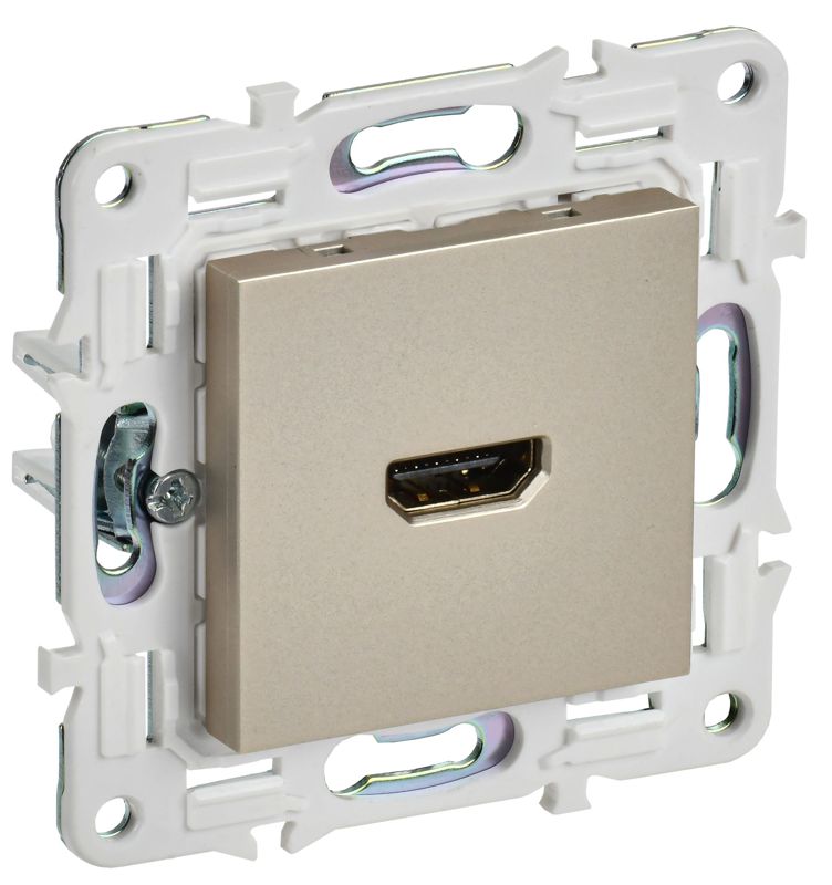 розетка hdmi skandy sk-h01sh шампань iek sk-h10-k37 от BTSprom.by