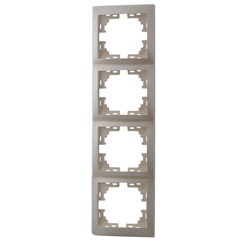 рамка 4-м mira вертикал. жемчуж./бел. перламутр. lezard 701-3000-154 от BTSprom.by