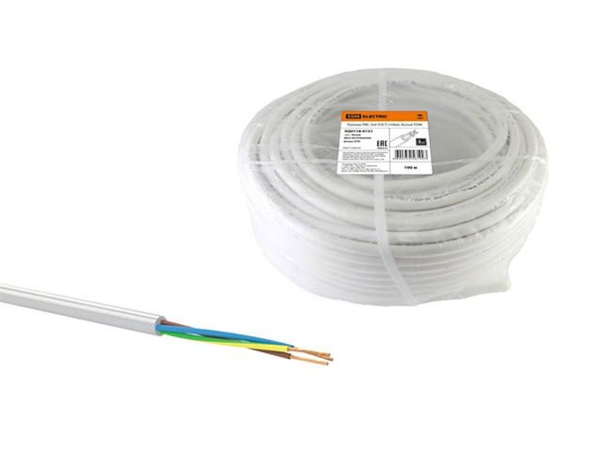 провод пвс 3х4,0 (бухта 100м) б tdm sq0118-0131 от BTSprom.by