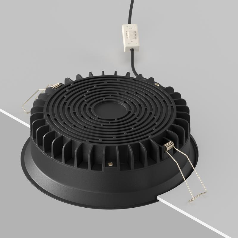  Светильник Okno 24Вт 3000-4000-6000К IP44 100град. встраив. Maytoni DL055-24Вт3-4-6K-B фото в каталоге от BTSprom.by