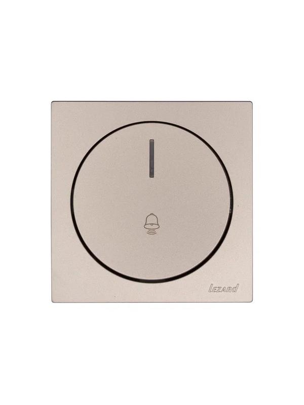  Кнопка звонка СП OSEN с подсветкой механизм титан LEZARD 743-3788-108 фото в каталоге от BTSprom.by