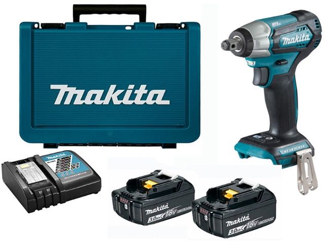 аккум. ударный гайковерт makita lxt dtw 181 rfe в чем. (18.0 в, 2 акк., 3.0 а/ч li-ion, посадочн. квадрат 1/2 ", 180 нм, вес 1.2 кг) dtw181rfe от BTSprom.by
