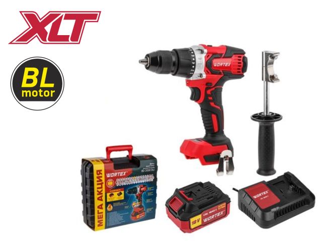 аккум. дрель-шуруповерт wortex bd 2030 dli в чем. all1 xlt set бесщет., 18 в, 80 н*м, 1х4 ач (шурупы до 13 мм) 0329280 от BTSprom.by