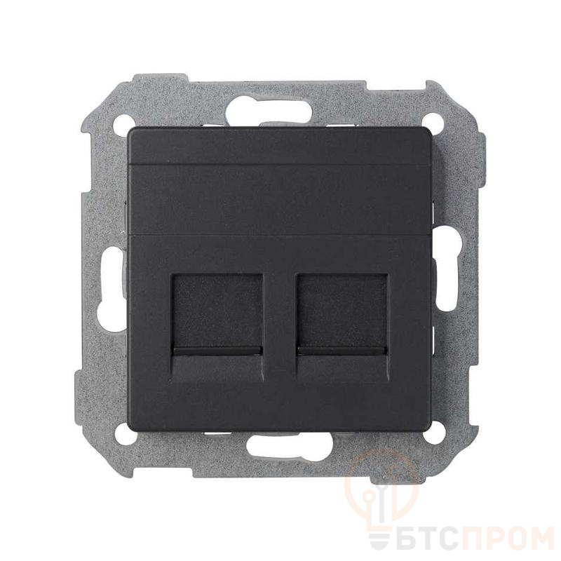 Адаптер на 2 RJ45 коннектора Simon82 графит 82006-38 фото в каталоге от BTSprom.by  Адаптер на 2 RJ45 коннектора Simon82 графит 82006-38 фото в каталоге от BTSprom.by