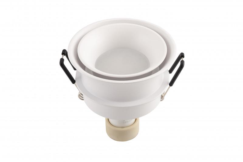  Светильник 15Вт GU10 IP44 встраив. влагозащ. алюм. бел. DENKIRS 545347 фото в каталоге от BTSprom.by