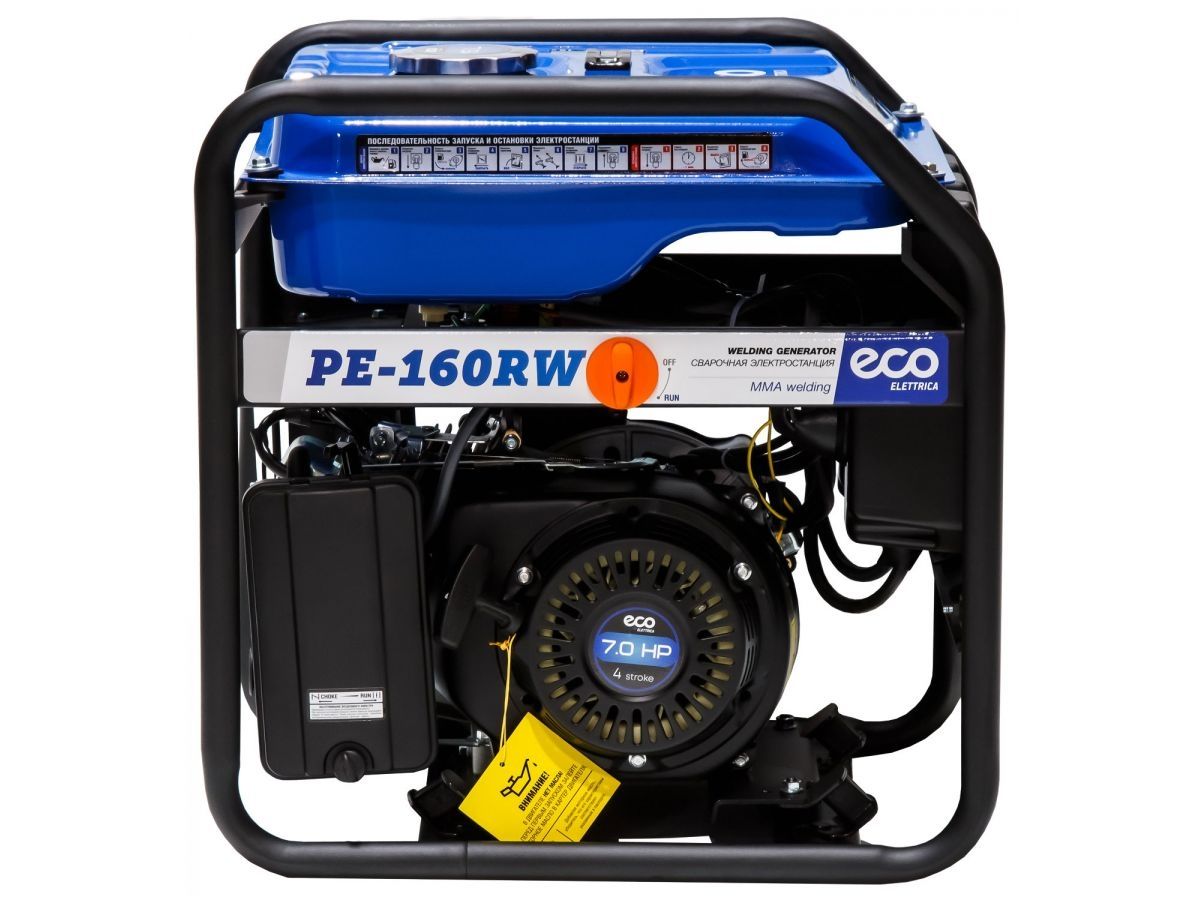  Электростанция сварочная ECO PE-160RW (1.1 кВт, 230 В, бак 15.0 л, для сварки постоянным током, 80А\160A) EC1564-0 фото в каталоге от BTSprom.by