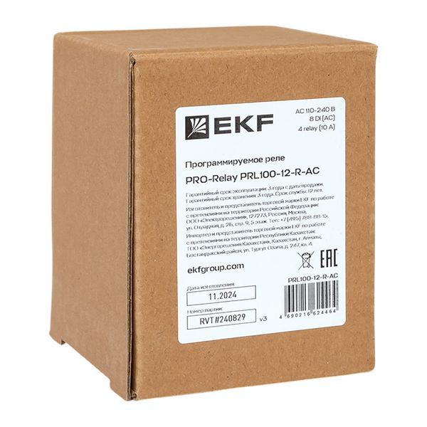  Реле программируемое PRO-Relay PRL100-12-R-AC EKF PRL100-12-R-AC фото в каталоге от BTSprom.by