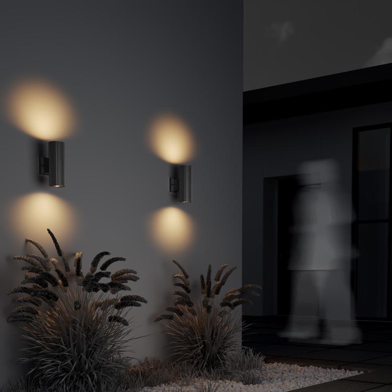  Светильник Rando 2х60Вт E27 IP54 бра настен. Maytoni O419WL-02GR фото в каталоге от BTSprom.by