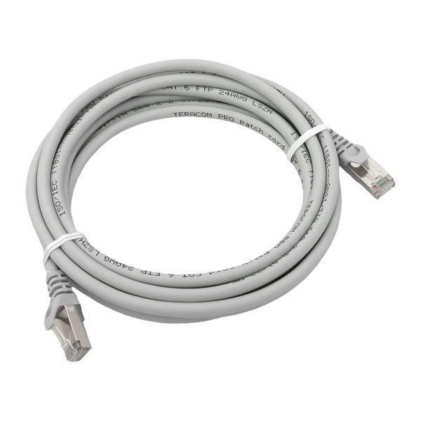 патч-корд кат.6 экранированный ftp оболочка lszh сер. (3.0м) teracom pro ekf trp-6ftp-lsh-3m-gy от BTSprom.by