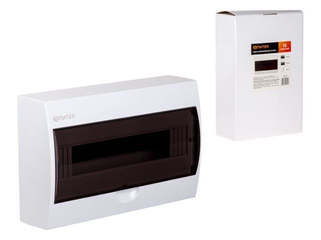 бокс наружный щрн-п-15 модулей ip50 юпитер (пластиковый, 310*200*95 мм) (юпитер) jp4112-05 от BTSprom.by