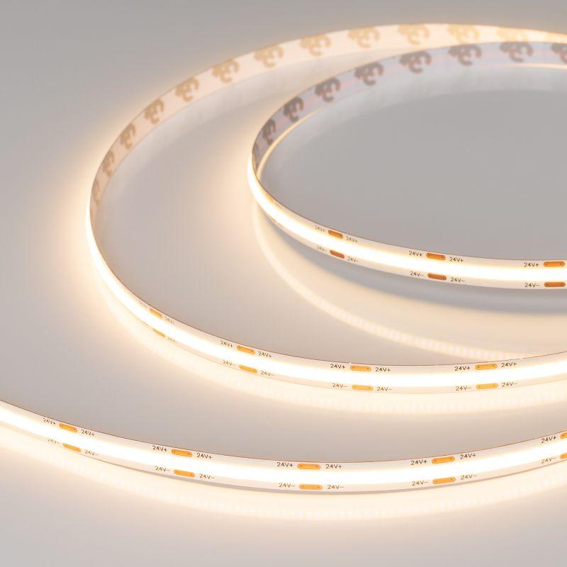 лента светодиодная cob-x544-8mm 24v warm 3000к 11.5вт/м ip20 (уп.5м) arlight 031900(3) от BTSprom.by