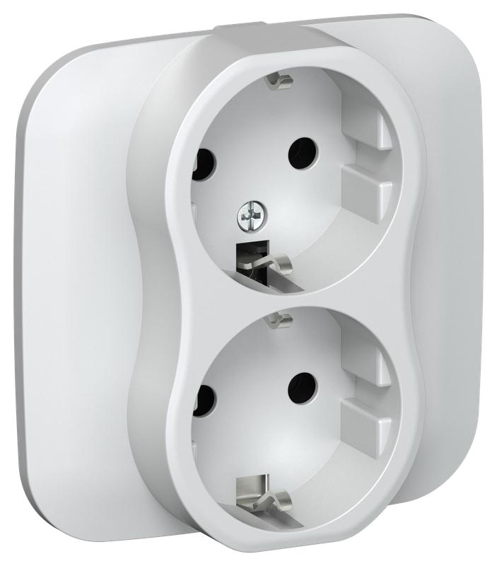 розетка 2-м сп flite рс12-1-а-флж 16а с заземл. без защ. шторок безвинтовое крепление в сборе механизм жемчуж. iek fi-r21a-16-1-k36 от BTSprom.by