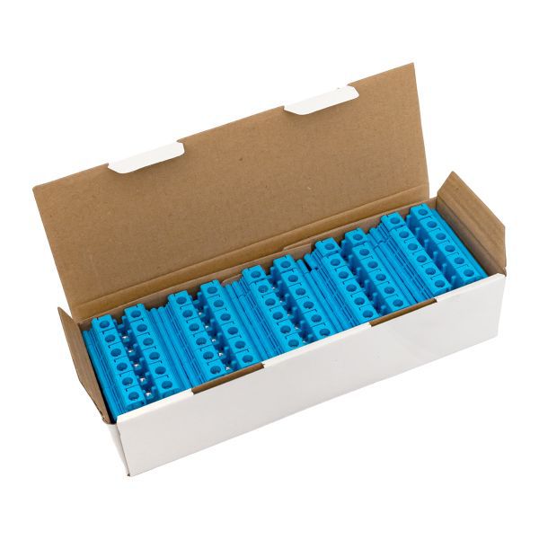  Колодка клеммная винтовая 10 UT син. EKF scr-ut-10-b фото в каталоге от BTSprom.by